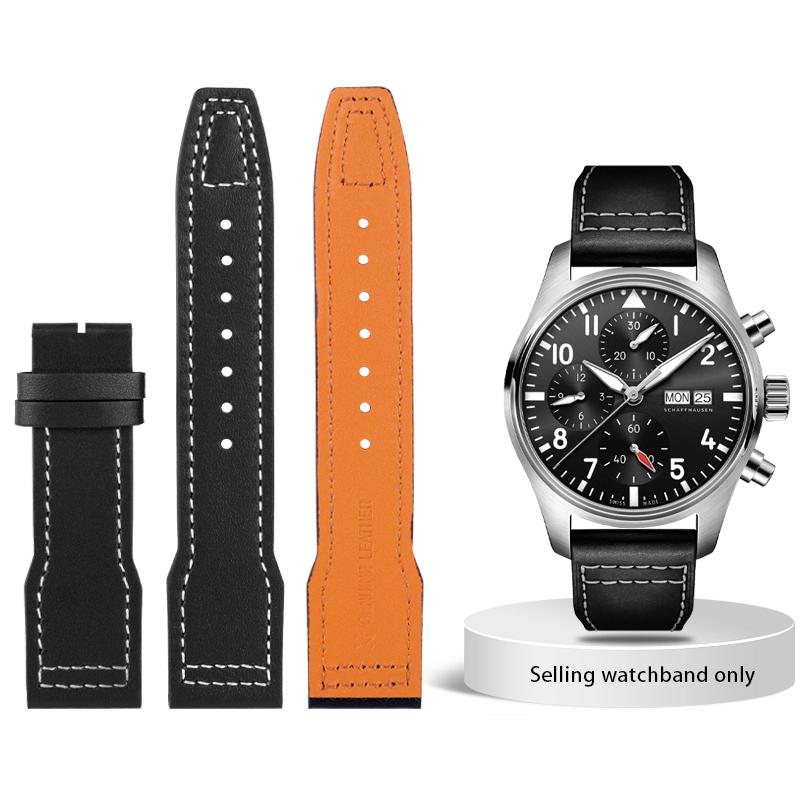 

High Quality Quick release Italian Genuine Cowhide Watchband Fit for IWC Pilot s Series Watch IW377714 Cowhide Strap 20mm 21mm 20mm