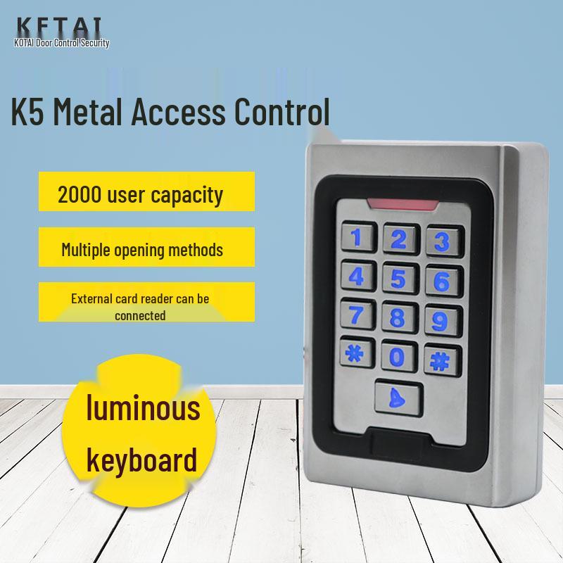 Waterproof Access Control System with Password & Card Swipe - Supports 1000 Users