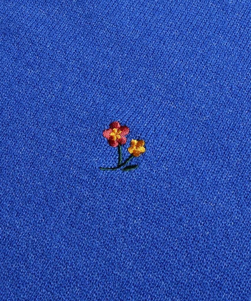 NODU Signature Flower Soft Knit [Blue]