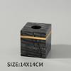 Nordic Modern Natural Marble Tissue Box Rectangular Light Luxury Paper Box Home Hotel Model Room Ornaments Creative Crafts