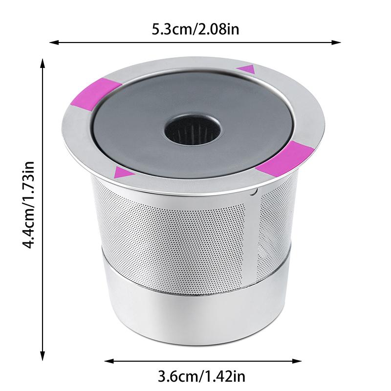 Opakovaně použitelné K-Cups kávové kapsle Univerzální nerezové K-Cups pro kávovary Keurig 2.0 a 1.0 Stroj na přípravu kávy