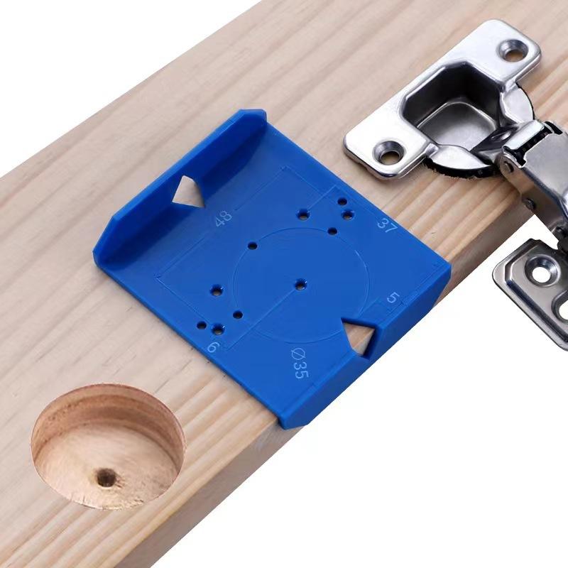 ABS Hinge Opening Positioner Cabinet Door Hinge Punching Positioning Ruler Template Woodworking Hinge Installation Aids