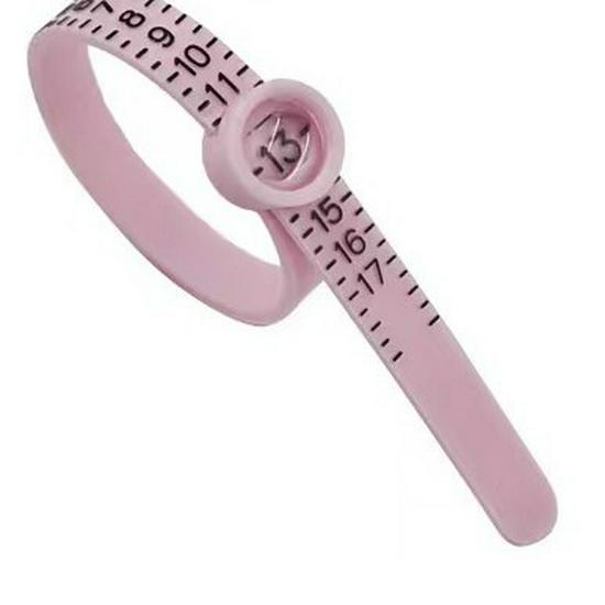 Ring Sizer: Soft Finger Measuring Ruler with Magnifying Glass and US Size Scale