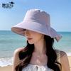 Spring and summer outdoor sun protection hat children's fashion big eaves bucket hat cool breathable shawl neck protection sun hat