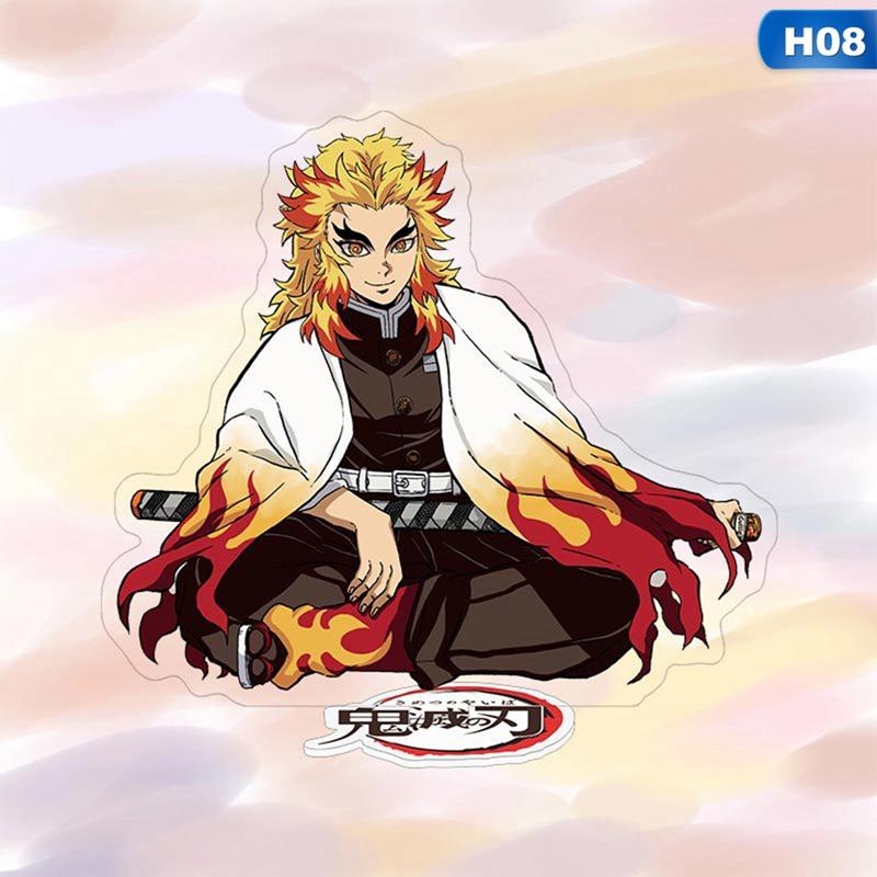 Anime Demon Slayer Cartoon Character Transparent Acrylic Stand Doll Model Toy Desktop Decoration Gift