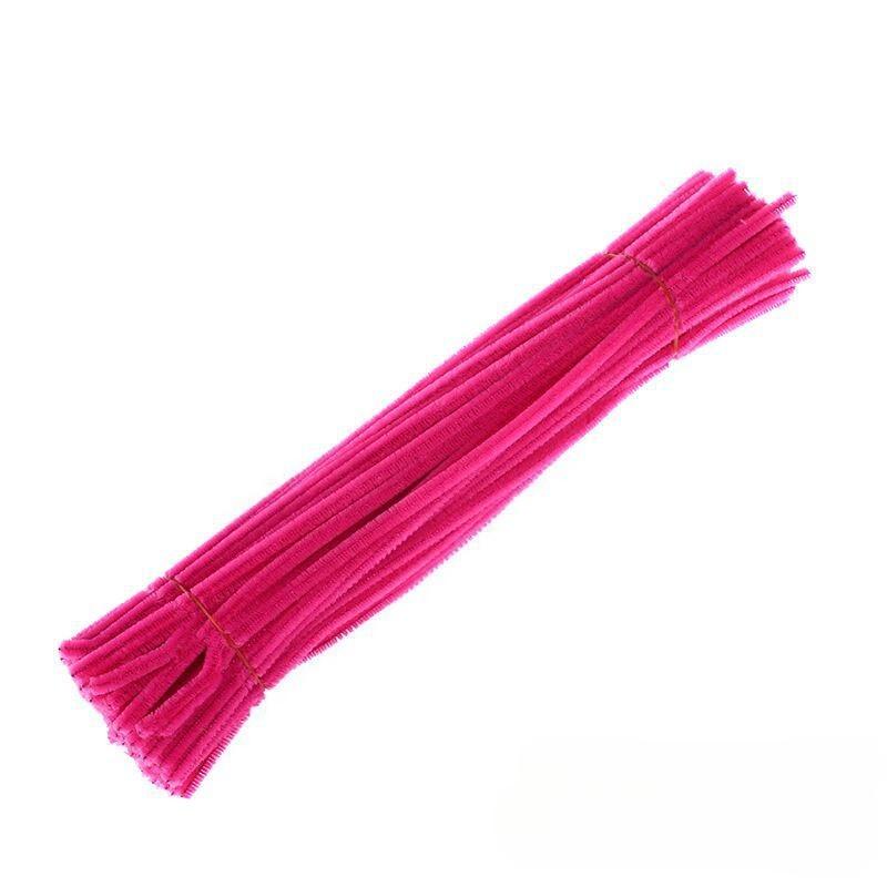 500pcs Chenille Stem Pipe Kids DIY Creative Chenille Sticks Cleaners Kindergarten Educational Handmade Material Plush Strips