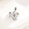 925 Sterling Silver Glossy Snake Entangle Rings For Women Couple Elegant Luxury Jewelry Accessories Jewellery