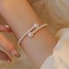 2025 New Natural Pearl Bracelet 16K Rose Gold Bracelet Luxury Female Jewelry Accessories Bracelet for Women