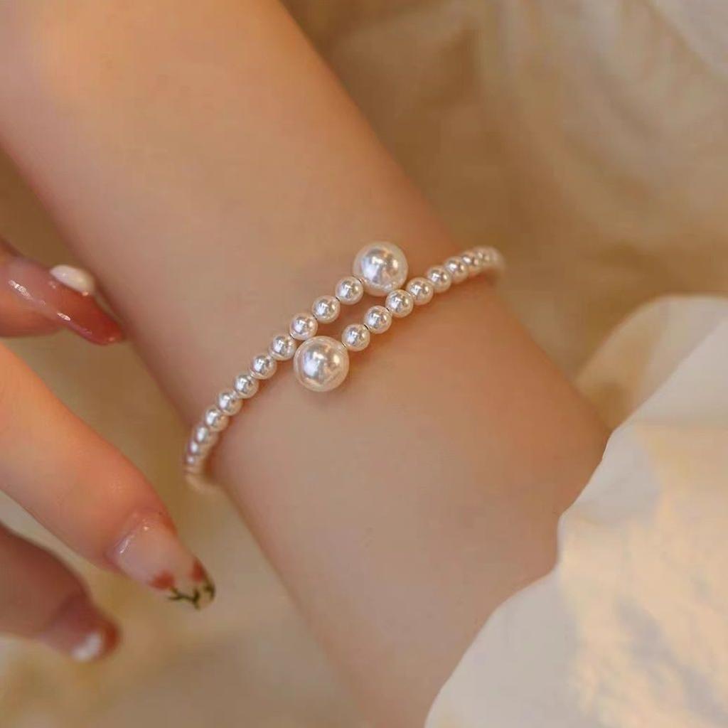 2025 New Natural Pearl Bracelet 16K Rose Gold Bracelet Luxury Female Jewelry Accessories Bracelet for Women