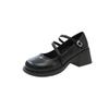 Shoes women's spring new Mary Jane women's shoes single shoes gentle thick heel high heel small leather shoes