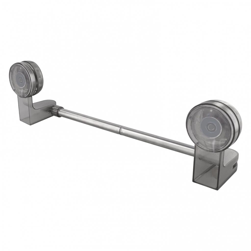 Adjustable Suction Cup Towel Bar Stainless Steel Design for Easy Setup