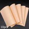 10pcs Tattoo Practice Skin Eyebrow Practice Latex Skin Both Side Synthetic Leather Tattoo Accessories Microblading Practice Skin