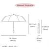 Shine Dual-use Umbrella, Water Blossom Flowering Folding Manual Umbrella