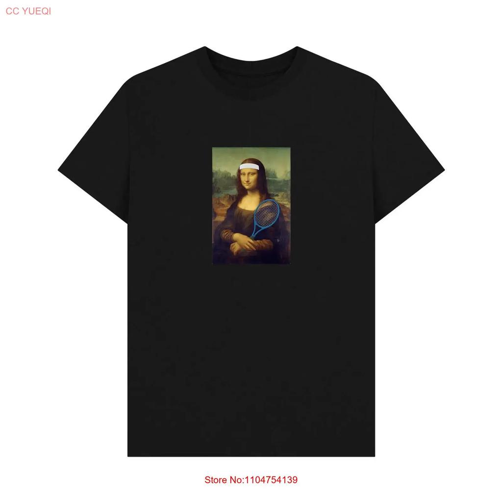 PREMIUM OFFICIAL Apoh Mona Lisa Tennis Black T Shirt Vintage Washed Stylish Streetwear Soft Graphic Fashion Slightly