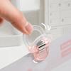 6/12Pcs Mini Transparent Binder Clips Colorful Book Holder Clip Long Tail Handbook Clips for Paper School Office Home