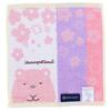 Marushin Mini Polar Flower and Polar Bear Antibacterial and Perfect 6575031400 Towel, Sumikkogurashi, Bear, Design, 100% Cotton, Deodorizing, Gift,