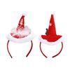 Feather Xmas Hat Headbands Christmas Hat Hair Band for Creative Santa Hat Hair Hoop Novelty Photo Props Party Supplies