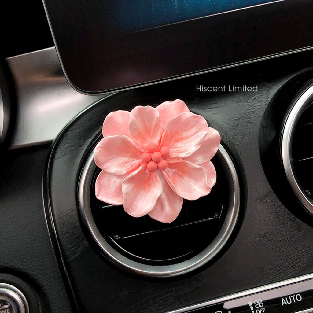 Car Perfume Clip Flower Air Outlet Car Air Freshener Peach Blossom Aroma Diffuser Car Decoration Accessories Fresh Air
