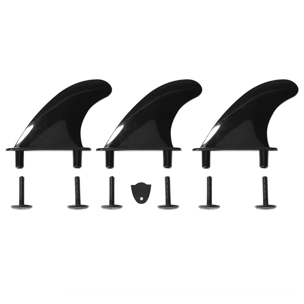 3-piece Soft Surfwater Wave Fin SUP Accessory Stablizer Fit Stand Up Paddle Board Surfboard Central Fin and Side Fin Water Sport
