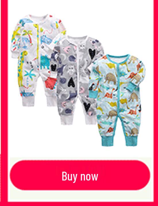 Newborn Long Sleeve Harem Rompers with Feet - Spring/Summer Crawling Baby Clothes