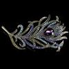 Peacock Feather Brooch Elegant Retro Lapel Scarf Knitted Jacket Dress Decoration Jewelry Accessories Birthday Brooch Gift