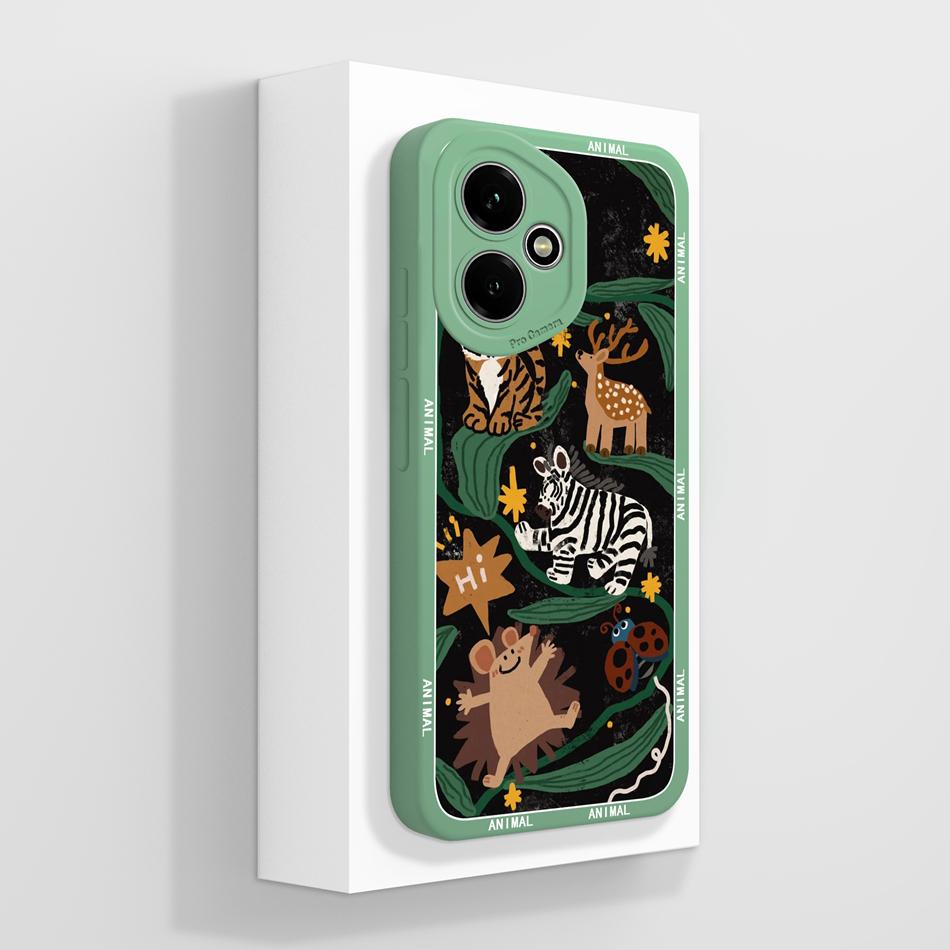 For Honor 400 Pro 5G Case Cute Healing Patterns High Quality Phone Cover For Honor400Pro Soft Liquid Silicone Lightweight Funda