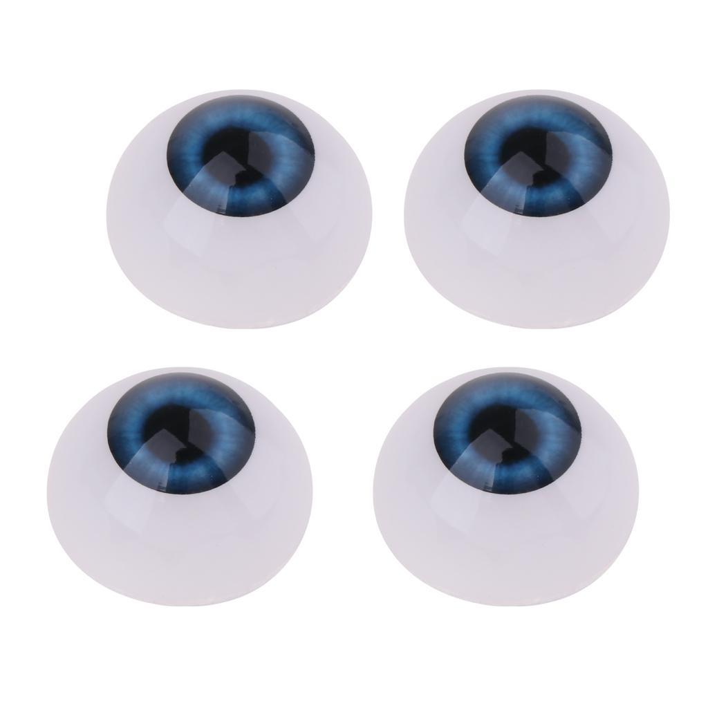 Acrylic Baby Doll Eyeballs Colored Eye Parts DIY Replacement Accessories for Dolls Making and Crafts