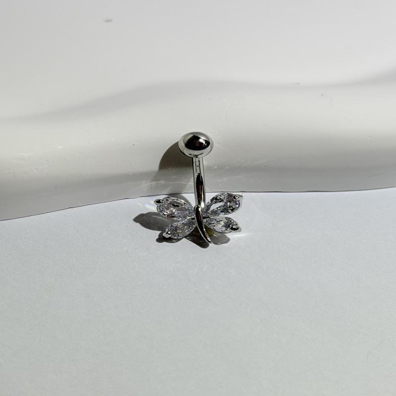 Dragonfly Butterfly Belly Button Ring Navel Piercing Sexy Belly Rings Body Piercing Navel Rings Body Jewelry For Women Girls
