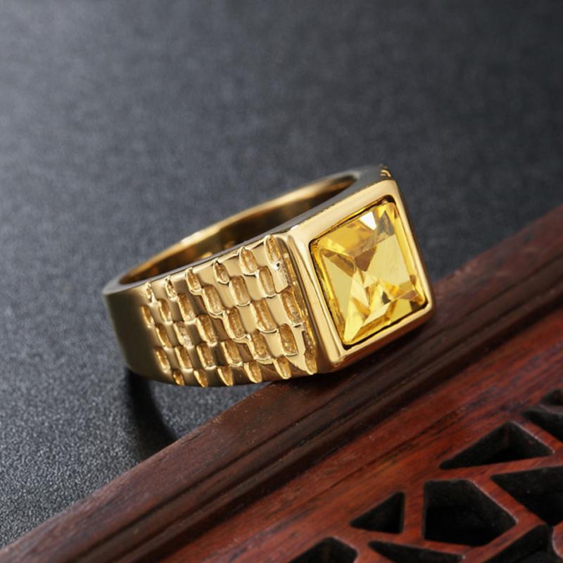 Men's/Women 316LStainless/Titanium Steel Gilded Rings Classic Fashion Trend High Quality Jewelry