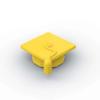 Moc 10Pcs 92814 Graduation Hat Bricks Mortarboard Cap With Tassel Building Blocks Idea Diy Toy For Children Birthday Kid Gifts