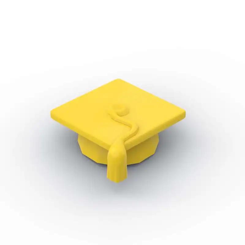 Moc 10Pcs 92814 Graduation Hat Bricks Mortarboard Cap With Tassel Building Blocks Idea Diy Toy For Children Birthday Kid Gifts