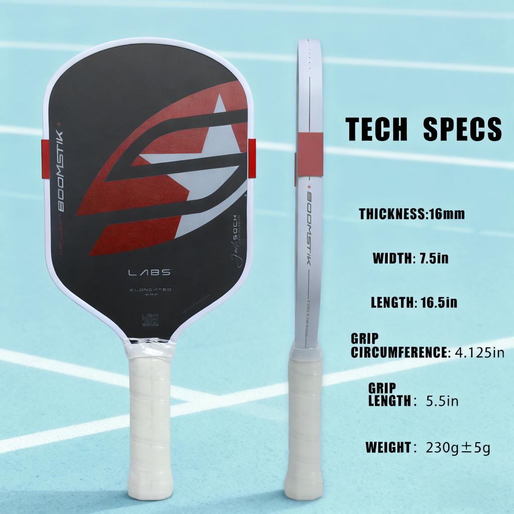 Foam Core Elongated Boomstick Portable Lightweight High Quality Best Pickleball Paddles 2026 LABS Project Style Similarity