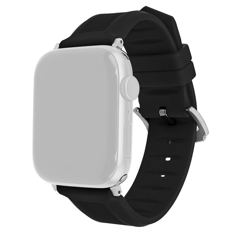 For Apple Watch 10 46mm/Ultra 2/Ultra 49mm/9 8 7 45mm/SE (2023) SE (2022) SE 6 5 4 44mm/3 2 1 42mm Watch Strap Silicone Band