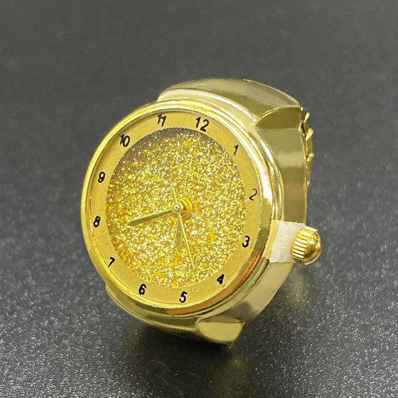 Anillos romanos de moda, reloj vintage, anillo de dedo, novedad, reloj de esfera redonda, anillos, joyería, regalo para mujeres y hombres, anillo de pareja