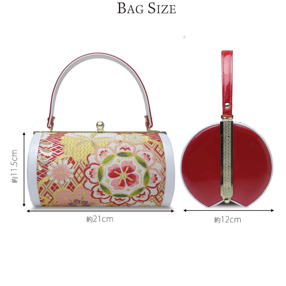 Kimono Obi Fabric Zori Bag Set 5 Types [NISHIORI] Long-sleeved 3-ply (LL, W43-3)