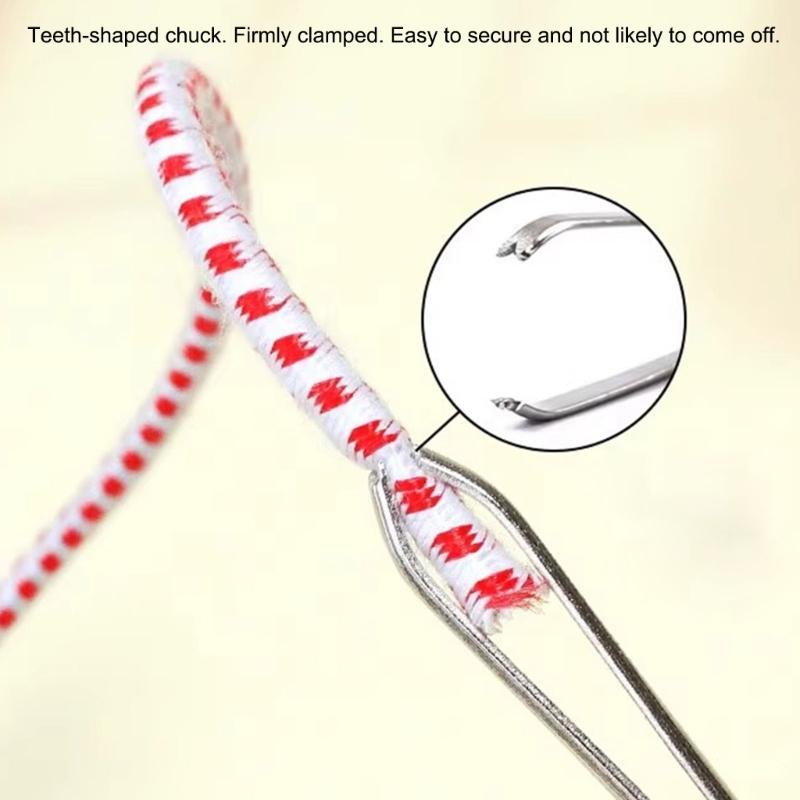 Drawstring Threaders Tweezers Rope Threader Clip Elastic Band Threader Tool Sewing Threading Tool For Sweatpants Hoodies