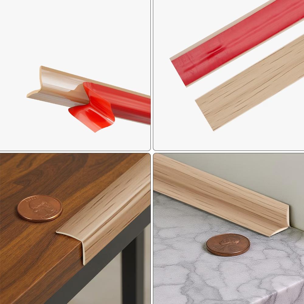 1pc 2mX2cm Inside Outside Corner Trim Moulding Flexible Wall Corner Protector Self Adhesive Caulk Strip Floor Transition Strip