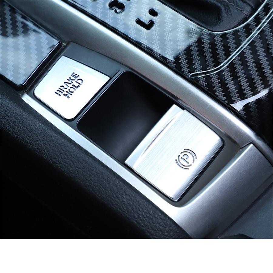 4 Pcs Car Electronic Handbrake Button Cover For Honda Civic 2016 2017 2018 2019