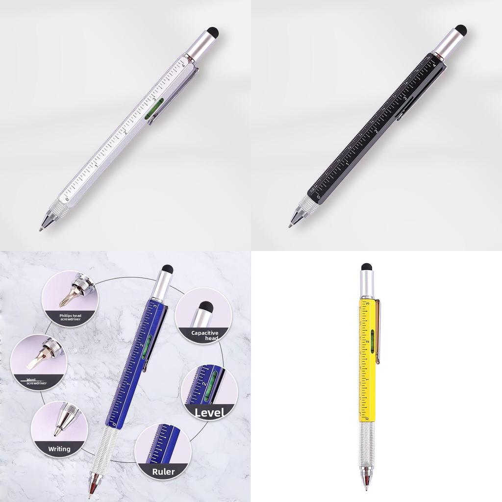 Multifunction Tool Pen Level Ruler Touch Screen Screwdriver For Diy Projects And Office Work