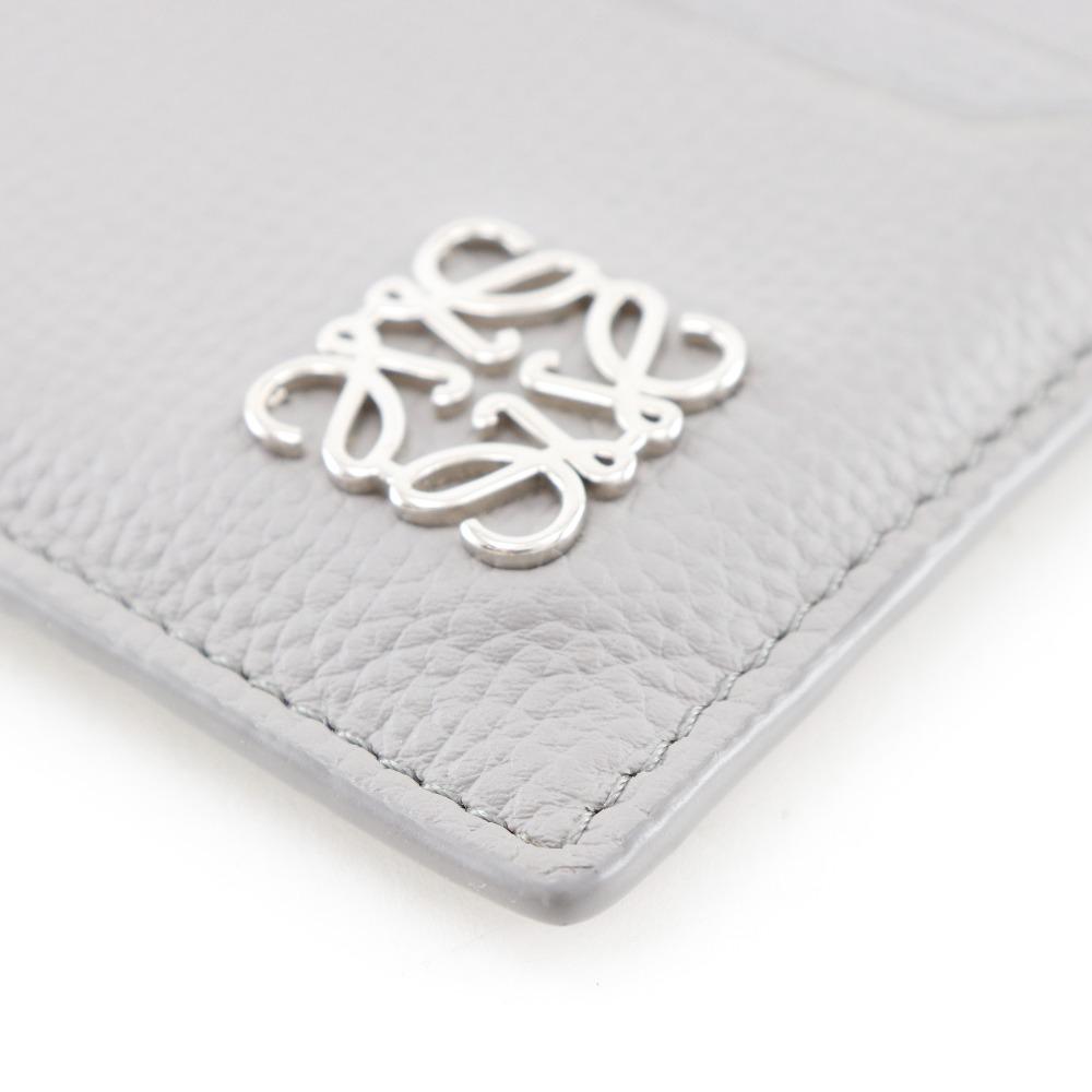 LOEWE anagram Card Case Square Card Holder Coin Purse Women Used