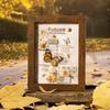 20sheets/bag Golden Autumn Daily Life Theme Die Cut Sticker Sheets For Scrapbooking DIY Frame Collage Decoration Laptop Sticker
