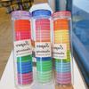 24 Non-Damaging Elastic Hair Ties in Sweet Candy Colors - High Ponytail Bands and Hair Accessories