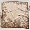 Fashion 70Cm Outer Simulation Silk Square Scarf Korean Thin Plant Flower Silk Scarf Women'S Professional Scarf