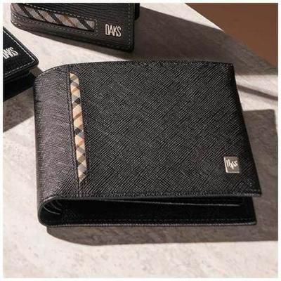 Black Ocean Embossed Diagonal Check Wallet Dbwa3e905bk