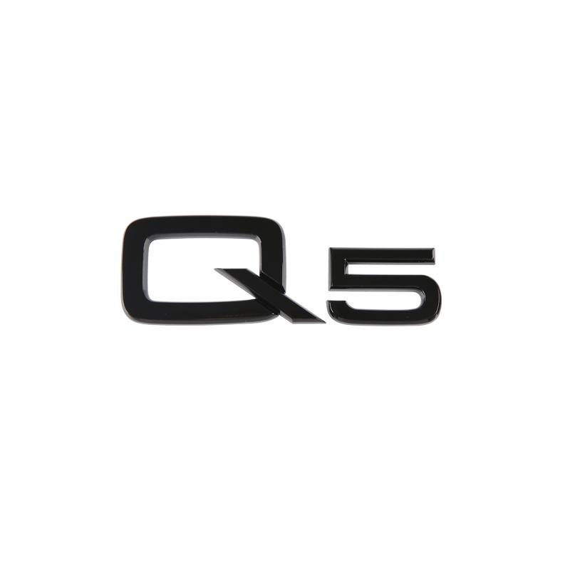 3D Chrome Glossy Black ABS TDI TFSI Car Rear Emblem Sticker for 4HGVI A1 A3 A4 A5 A6 A6L A7 A8 S3 S6 Q3 Q5 Q7 TT S RS