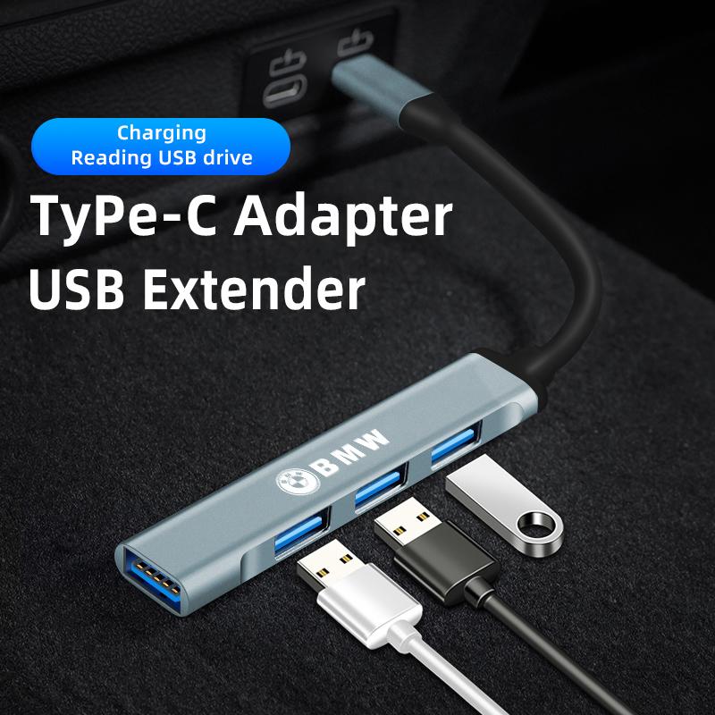 BAAK1 Hot For BMW Car 4-in-1 USB Type-C Expander Adapter For BMW F12 F13 G11 G12 G08 E89 E86 F26 F16 F40 G30 F10 F20 F46 G14 G07 X1 X2
