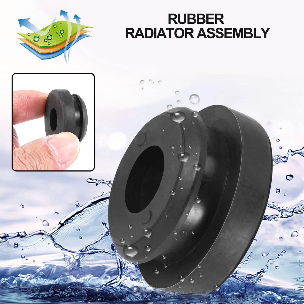 LAMELLIS 2er-Pack Kühlerbaugruppe Obere Isolatorhalterung Buchse Gummi Schwarz für Accord 74173-SJ4-000