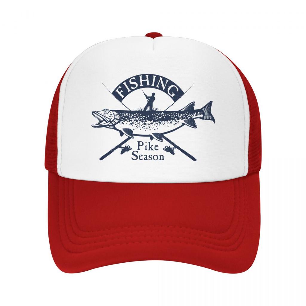 Punk unisexe brochet pêche camionneur chapeau adulte pêcheur poisson réglable casquette de Baseball WoUnisex unisexe extérieur