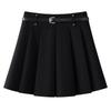 2025 College Style Pleated A-Line High Waist Slimming Skirt - Small Size, Versatile Midi & Short Options for Women