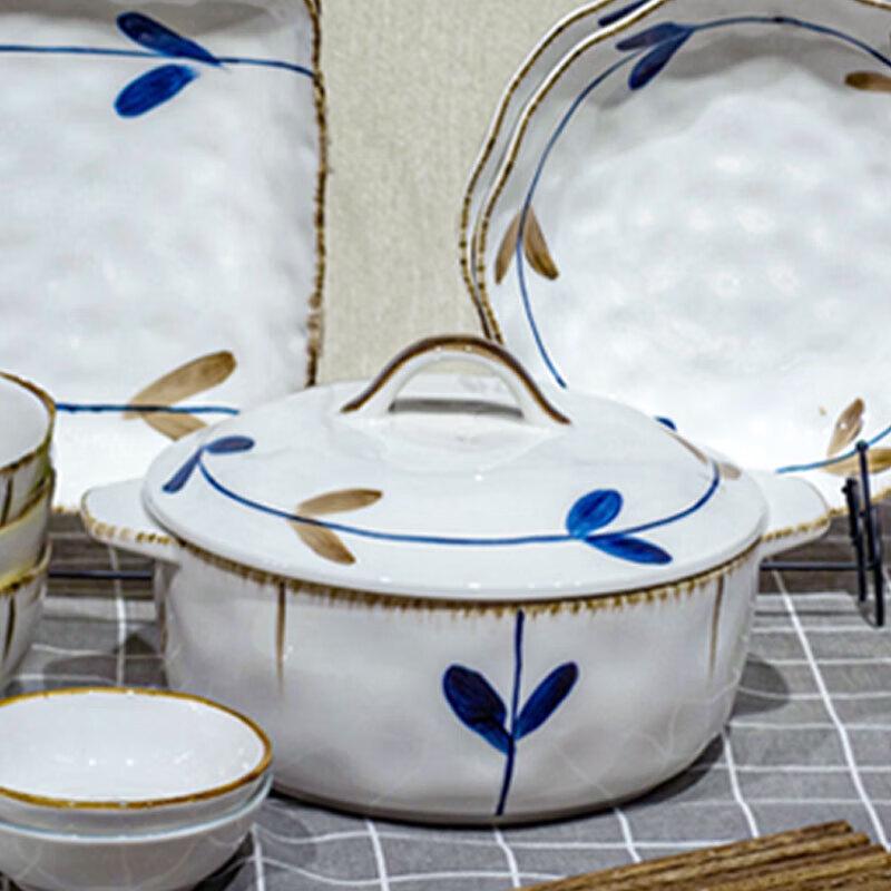 Aige Laiya Ancient Charm 32-Piece Ceramic Dinnerware Set